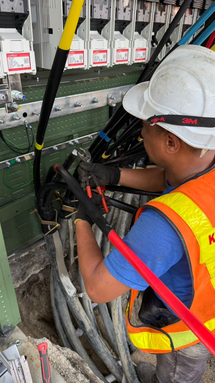 Low voltage XLPE cable jointing and installation for TNB distribution in Penang, Malaysia